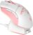 DAREU Sakura Pink Wireless Gaming Mouse with Charging Dock Rechargeable RGB,12K DPI,7 Programmable Buttons High-Precision Sensor [300IPS] [1000Hz] for PC Notebook Mac