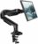 HUANUO Single Monitor Mount, 13 to 32 Inch Gas Spring Monitor Arm, Adjustable Stand, Vesa Mount with Clamp and Grommet Base – Fits 4.4 to 19.8lbs LCD Computer Monitors