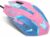 HXMJ Lovely Wired USB Computer Mouse,7 Colors Backlit,Silent Buttons,3200 DPI,for MacBook,Computer PC,Laptop (D.VA)-Pink