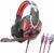 Head-Mounted Gaming Headset, Wired PC Gaming Headset, Surround Sound Lightweight Noise Cancelling Mic Headset, Soft Memory Earmuffs for ESports, Work, Game Enthusiast, Streamer, Professional ( Color :