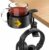 Large Desk Cup Holder Metal with Under Desk Headphone Hanger, PC Gaming Desk Accessories Anti-Spill Rotating Cup Holder Clamp on Table or Chair for Coffee Mugs Bottles, Headset Holder