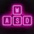 Lumoonosity WASD Neon Sign – USB Powered Keyboard Neon Lights – WASD Keycaps Led Sign with On/Off Switch for Wall, Bedroom, Game Room Decor – Cool WASD Keys’ Gaming Lights for Gamers, Streamers