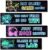 Neon Gaming Decor Set of 4 – Gamer Wall Art, Gamer Room Decor for Kids, Boys, Neon Gaming Wall Decor for Playroom and Game Room