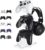 OAPRIRE Universal 3 Tier Controller Stand and Headset Stand for Xbox ONE X Switch PS4 PS5 PC, Controller Holder Gaming Accessories, Build Your Game Fortresses (Clear)