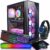 STGAubron Gaming Desktop PC,Intel Core i7 3.4GHz up to 3.9GHz,GeForce GTX1660Ti 6G GDDR6,32G,1TB SSD, WiFi,BT 5.0,RGB Fanx6,RGB Keybaord&Mouse&Mouse Pad,RGB BT Sound Bar,RGB BT Gaming Mic, W10H64