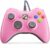 VOYEE PC Controller, Wired Controller Compatible with Microsoft Xbox 360 & Slim/PC Windows 10/8/7, with Upgraded Joystick, Double Shock | Enhanced (Pink)