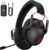 Wireless Gaming Headset for PS5, PS4, PC, Nintendo Switch, Bluetooth 5.3 Gaming Headsets Wireless with Noise Canceling Microphone, 50H Battery, ONLY 3.5mm Wired Mode for Xbox Series – Black